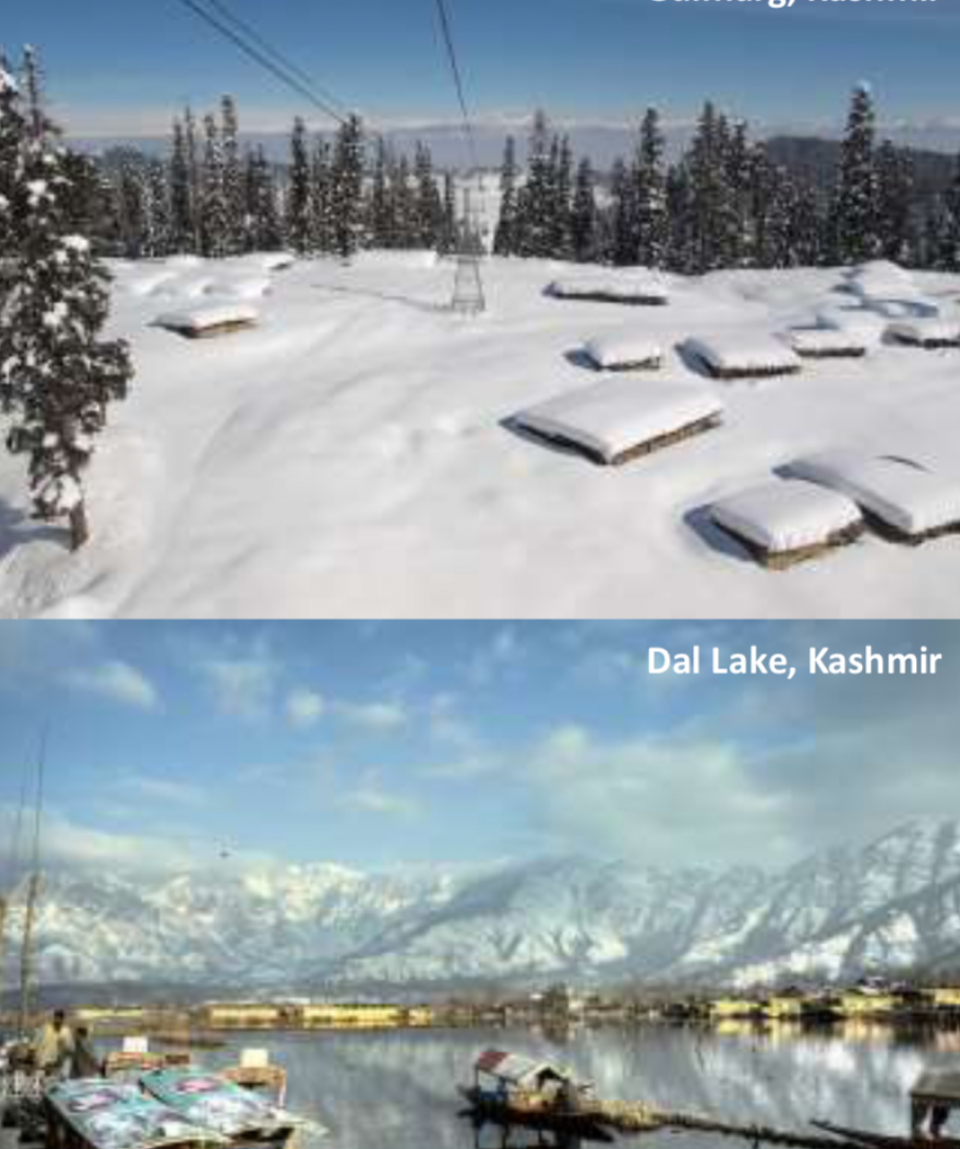 5 Days 4 Nights India, Delhi, Kashmir, Srinagar, Gulmarg, Dal Lake, Apharwat Peak, Red Fort of Mughal Dynasty