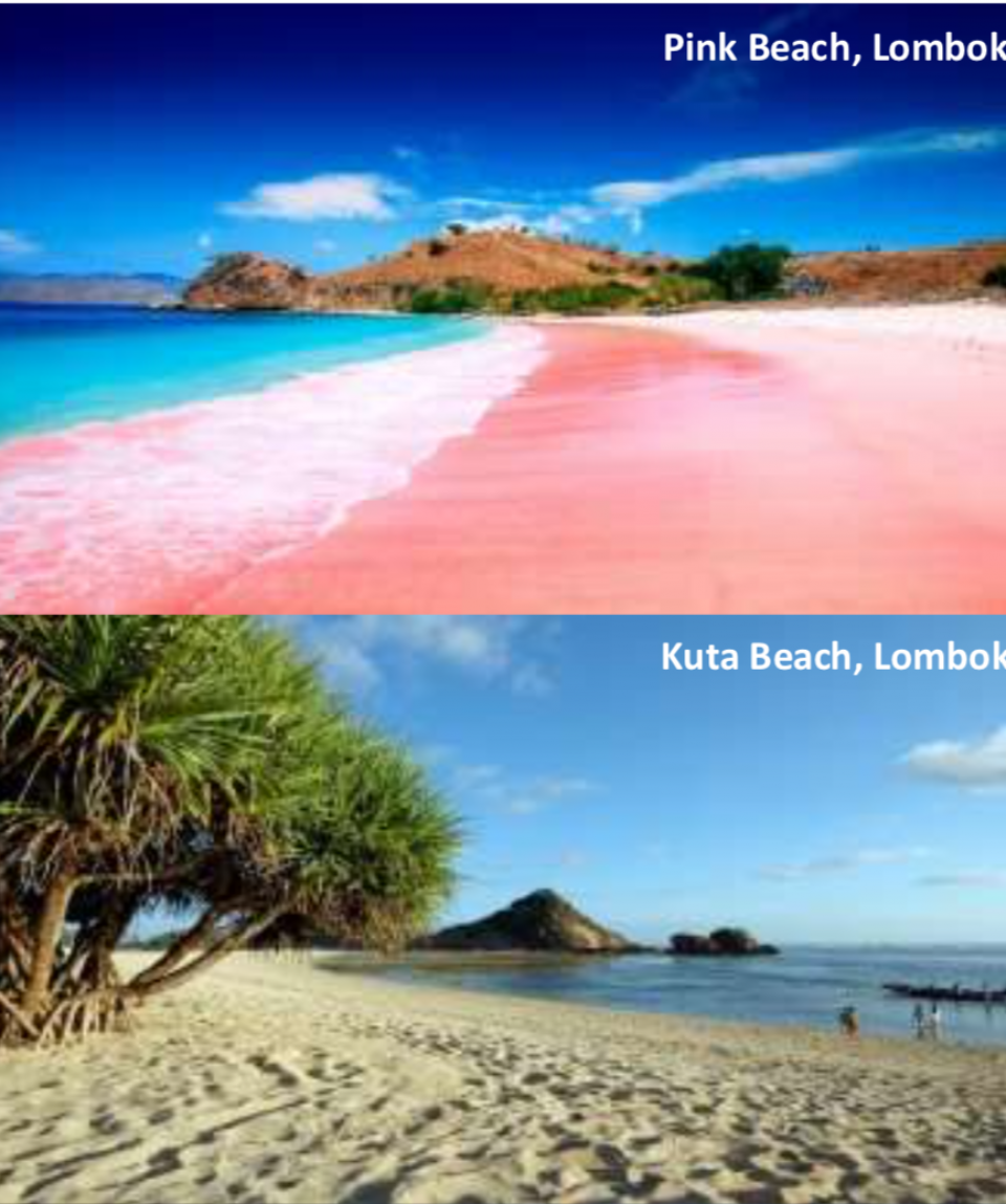 3 Days 2 Nights Lombok, Kuta Beach, Tanjung Poki Cliff, Pink Beach, Batu Payung Rock Formation
