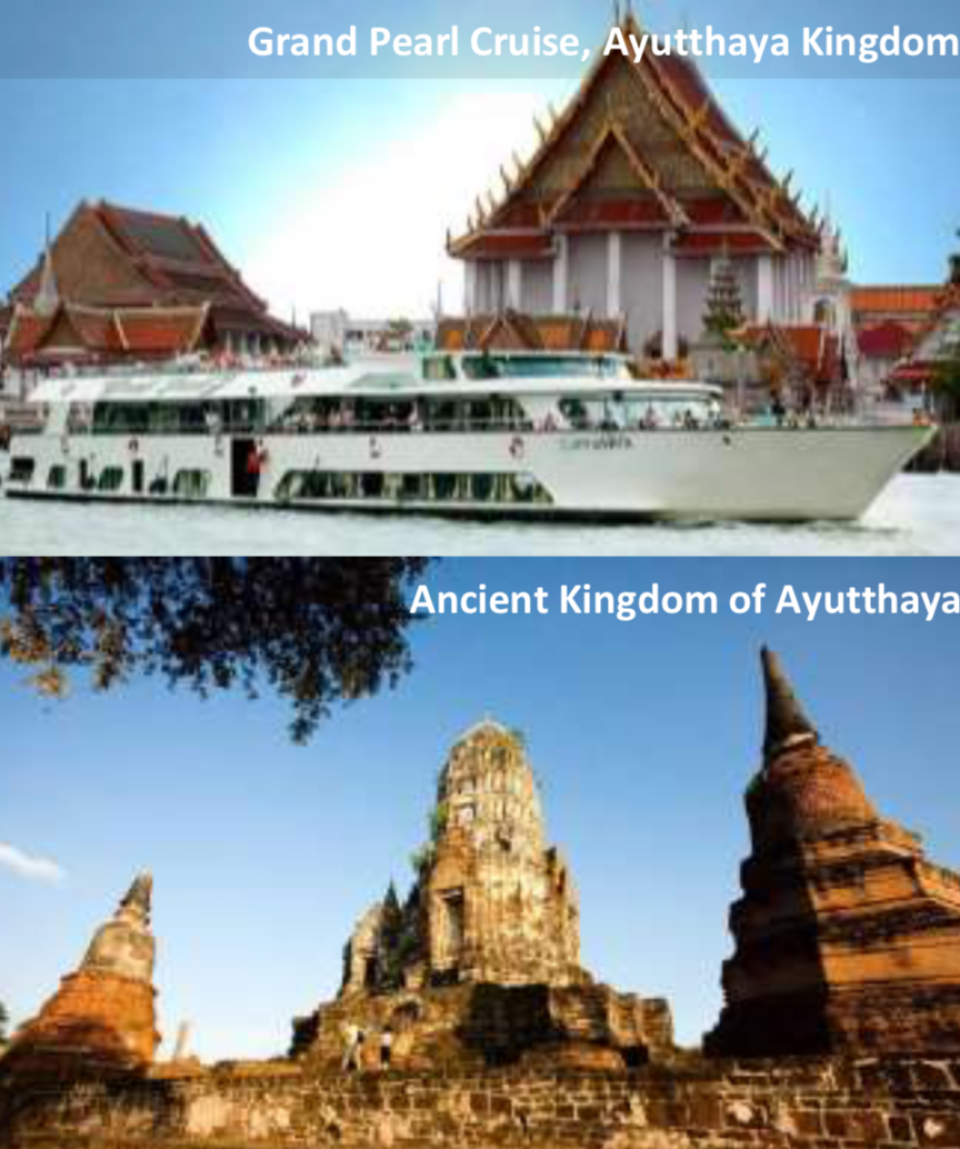 4 Days 3 Nights Bangkok, Ayutthaya Kingdom Grand Pearl Day Cruise, Wat Arun, Grand Palace (Free Muay Thai Live Show)