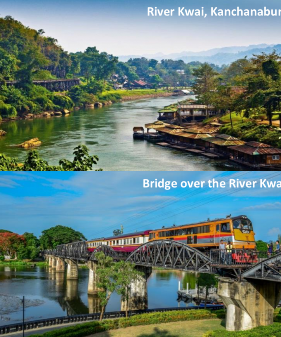 5 Days 4 Nights Bangkok, Kanchanaburi, River Kwai, Erawan National Park, Damnoen Saduak Floating Market (Free Muay Thai Show)