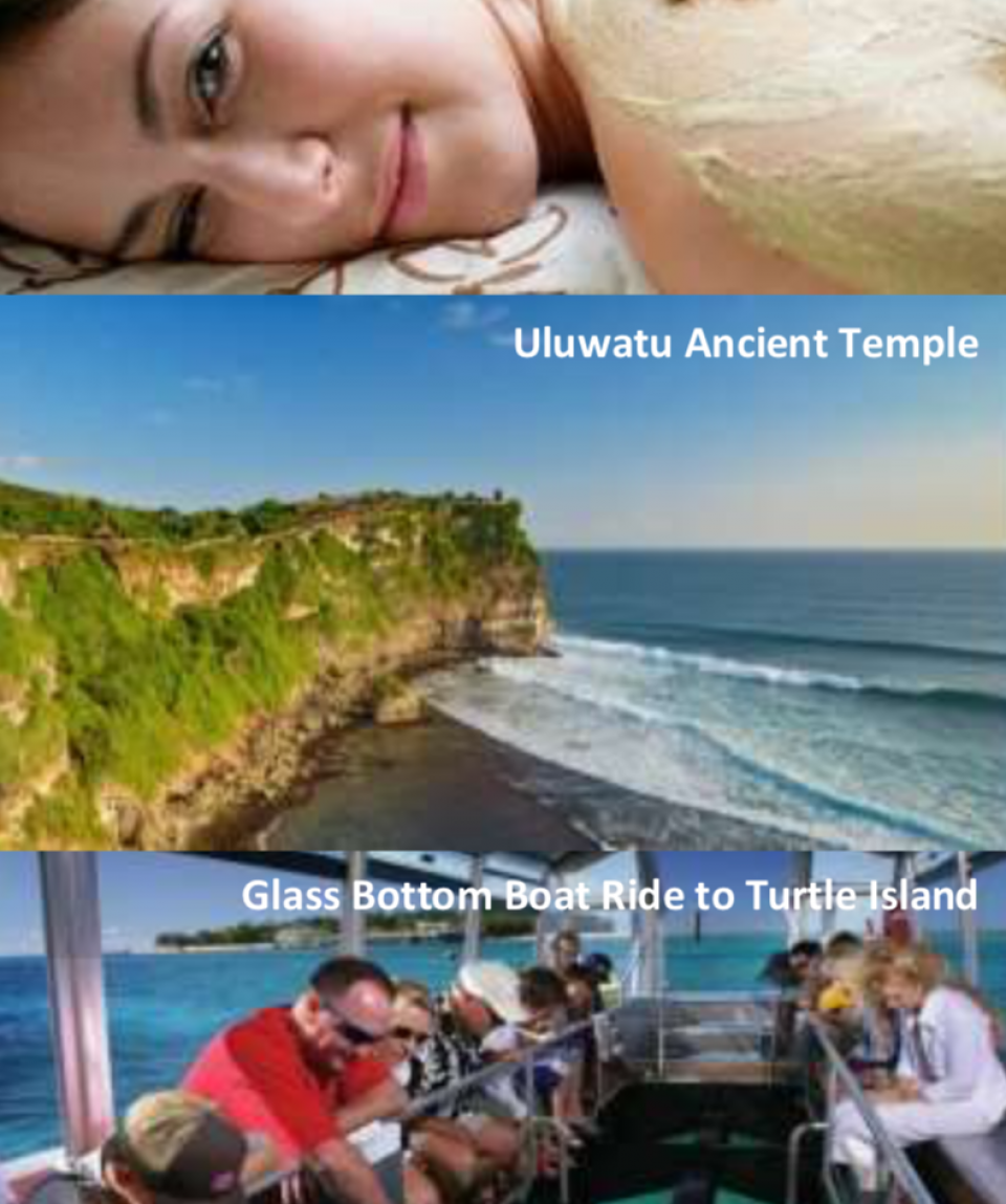 3 Days 2 Nights BALI, Uluwatu, Turtle Island Hatchery Farm, Garuda Wisnu Kencana Cultural Park, Water Blow Waves
